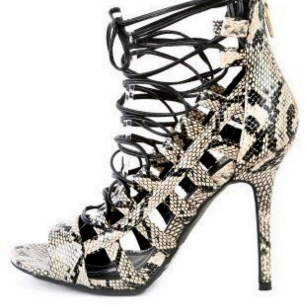 Snake skin heels from club nature